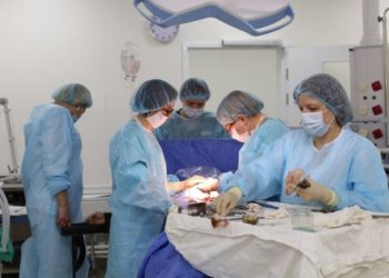 Médicos removem enorme bola de pelos que cresceu dentro dos ovários de russa