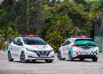 Nissan: Ruas de São Paulo ganham viaturas da Polícia Militar 100% elétricas