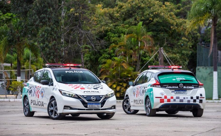 Nissan: Ruas de São Paulo ganham viaturas da Polícia Militar 100% elétricas