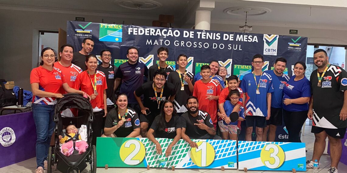 Pela segunda vez, Academia Speed Pong vence o estadual de tênis de mesa