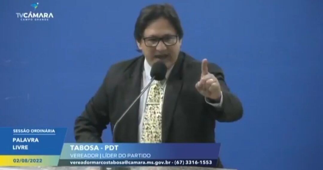 Vereador Tabosa chama Marquinhos Trad de “pervertido sexual” (VEJA VÍDEO)