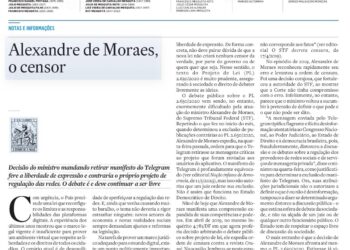 Estadão reage à decisão de Alexandre de Moraes e chama ministro de “censor”