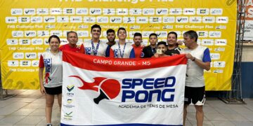 Academia de tênis de mesa de Campo Grande conquista 11 medalhas no Paraná
