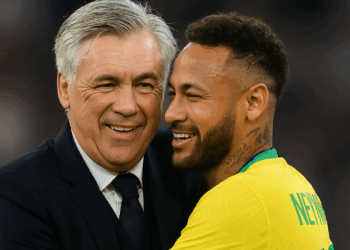 Carlo Ancelotti adota discurso da mídia e trata Neymar com indiferença