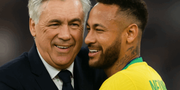 Carlo Ancelotti adota discurso da mídia e trata Neymar com indiferença