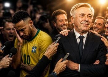 Neymar sob cerco, Ancelotti sem cobrança: a incoerência da mídia esportiva