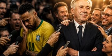 Neymar sob cerco, Ancelotti sem cobrança: a incoerência da mídia esportiva