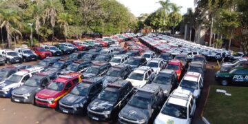 Governo de MS faz a maior entrega de viaturas da história e reforça segurança