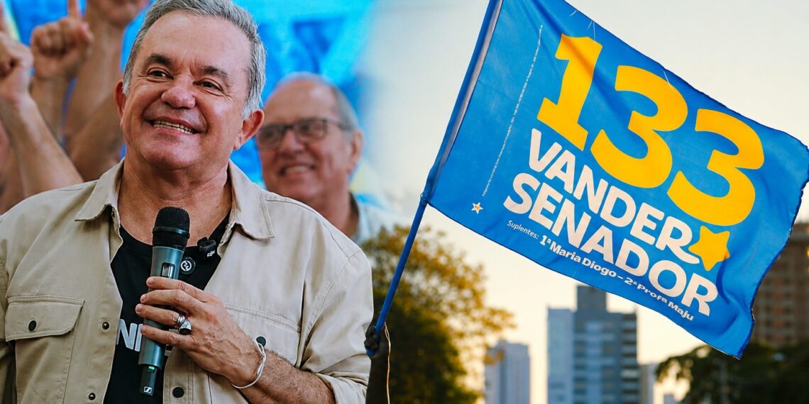 Vander Loubet esconde vermelho do PT no material de campanha para o Senado