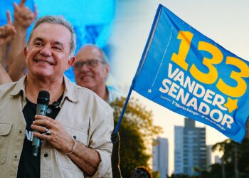 Vander Loubet esconde vermelho do PT no material de campanha para o Senado